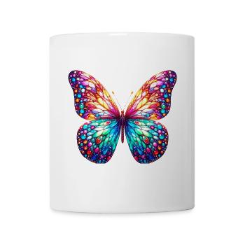 Schmetterling - Tasse - Weiß - Vorne