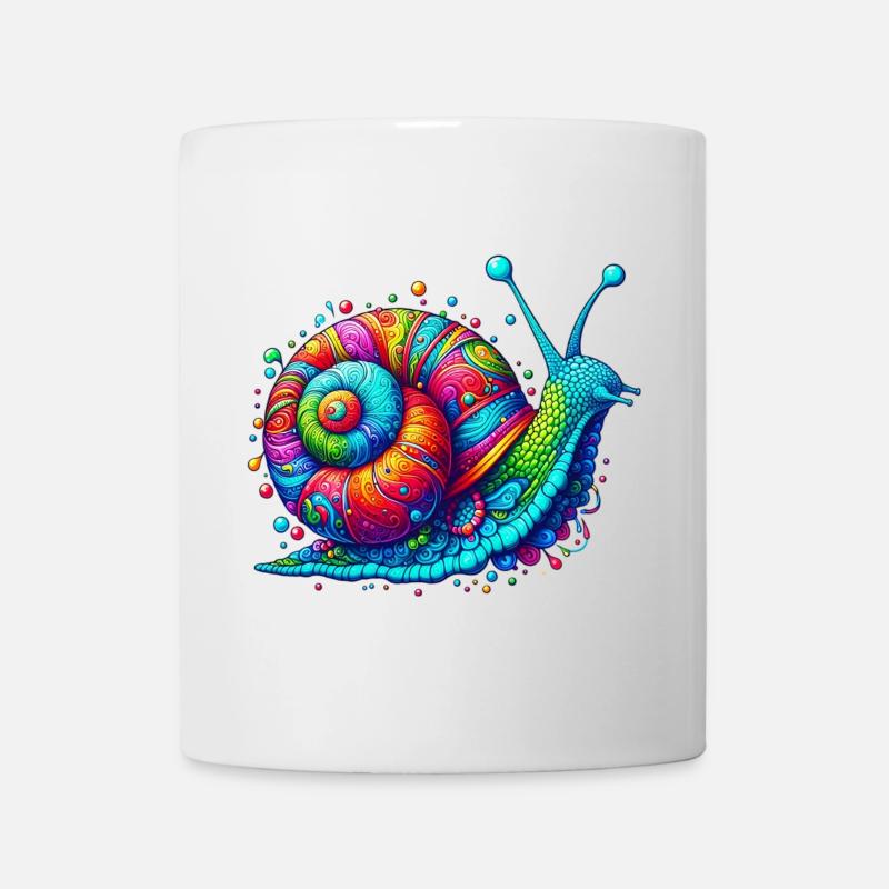 Schnecke - Tasse - Weiß