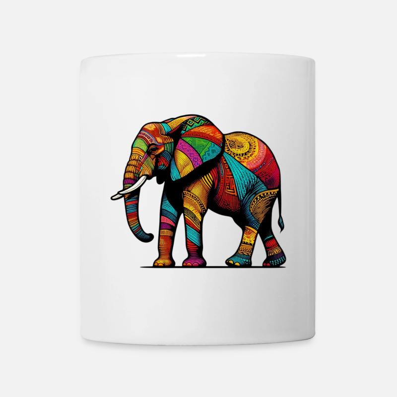 Elefant - Tasse - Weiß