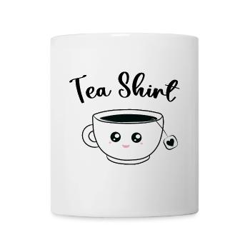 Tee-Shirt - Teetasse - Tasse - Weiß - Vorne