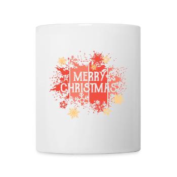 Poinsettias Merry Christmas vintage explosion - Mug - white - Front