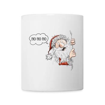 Ho Ho Ho Happy Weihnachtsmann I Nikolaus - Tasse - Weiß - Vorne