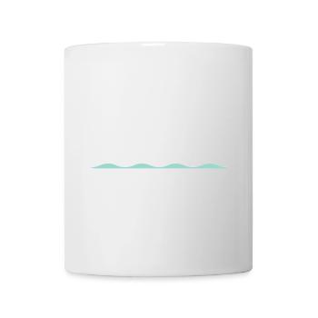 La vie est meilleure sur un bateau à voile dans un port de yacht - Mug blanc - blanc - Devant