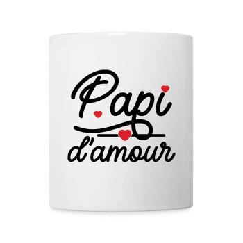 Floating Hearts on Minimalist Background - Mug - white - Front
