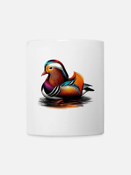 Mandarinente - Tasse - Weiß