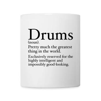 Funny Drummer Definition - Mug - white - Front