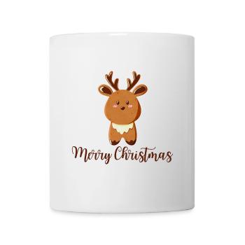 Renne pour Noël - Joyeux Noël - Mug blanc - blanc - Devant