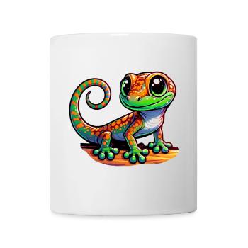 Gecko - Tasse - Weiß - Vorne