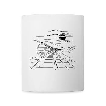 Railway Drawing - Mug - white - Front
