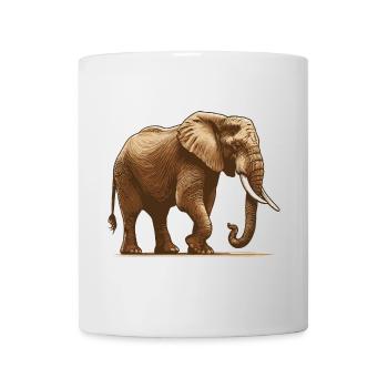 Éléphant - Mug blanc - blanc - Devant
