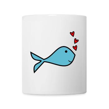 POISSON. MEMOIRE. SARDINE. POISSON D'AVRIL. MER - Mug blanc - blanc - Devant