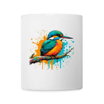 Martin-pêcheur - Mug blanc - blanc - Devant