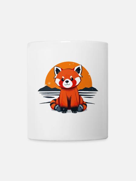 Charmanter Roter Panda - Tasse - Weiß