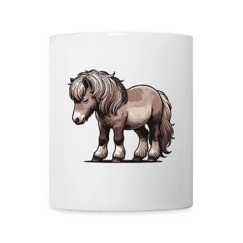 Poney - Mug blanc - blanc - Devant