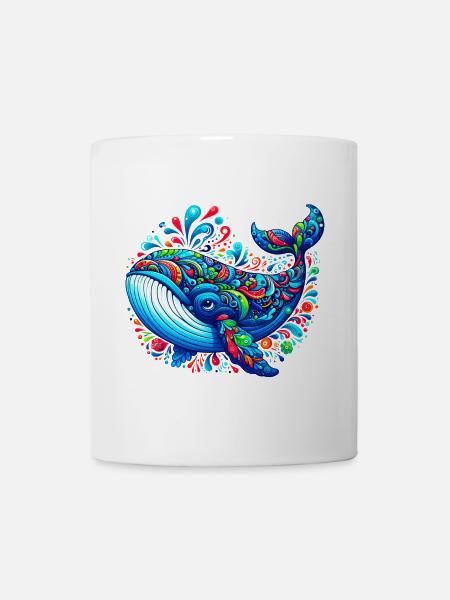 Wal - Tasse - Weiß
