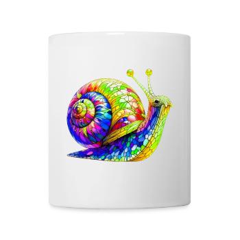 Escargot - Mug blanc - blanc - Devant