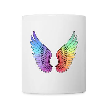 Rainbow Gradient Wings - Mug - white - Front