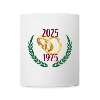 Golden Wedding 2025 Partner Look 50 Years of Marriage - Mug - white - Front