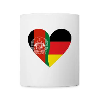 Afghanistan Germany Heart - Mug - white - Front
