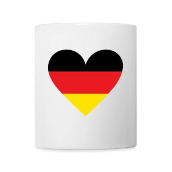 Germany Heart - Tasse - Weiß - Vorne