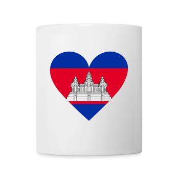 Cœur du Cambodge - Mug blanc - blanc - Devant