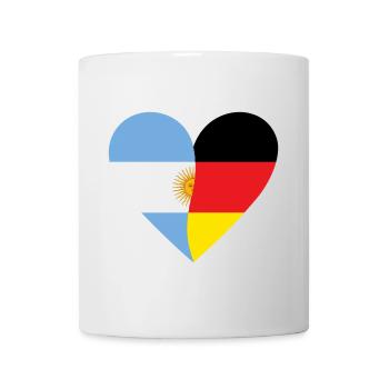 Argentina Germany Heart - Tasse - Weiß - Vorne