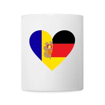 Andorra Germany Heart - Tasse - Weiß - Vorne
