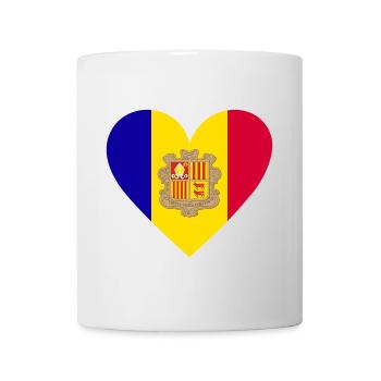 Andorra Heart - Tasse - Weiß - Vorne