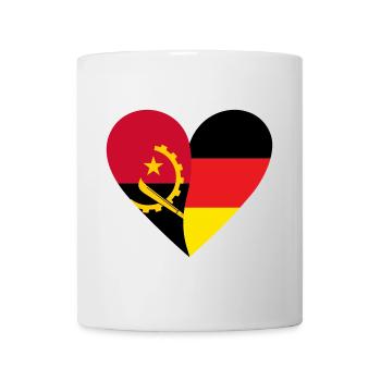Angola Germany Heart - Mug - white - Front