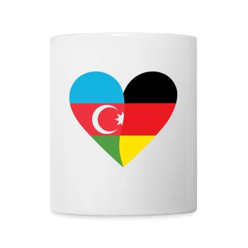 Azerbaijan Germany Heart - Mug - white - Front