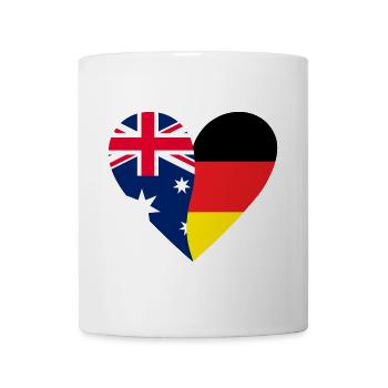 Australia Germany Heart - Mug - white - Front