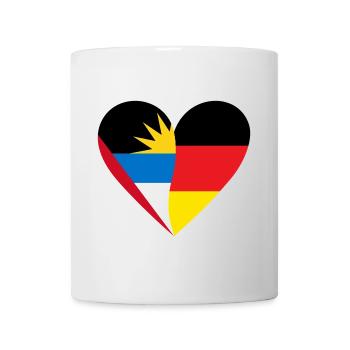 Antigua-et-Barbuda, Allemagne, Cœur - Mug blanc - blanc - Devant