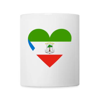 Equatorial Guinea Heart - Mug - white - Front