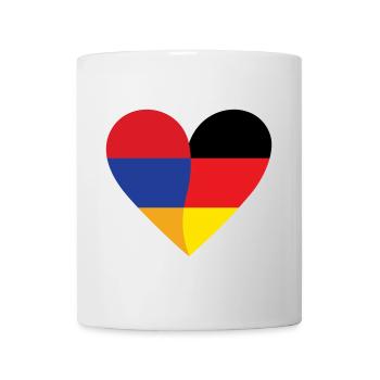 Armenia Germany Heart - Tasse - Weiß - Vorne