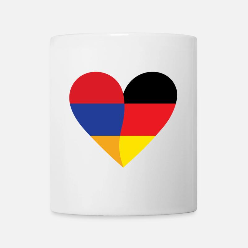 Armenia Germany Heart - Tasse - Weiß