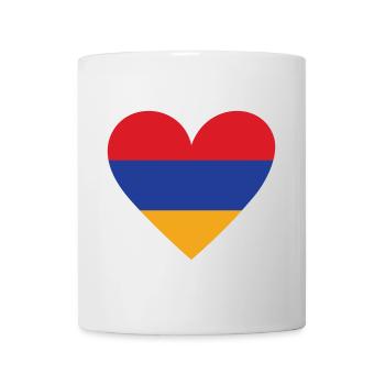 Arménie Cœur - Mug blanc - blanc - Devant