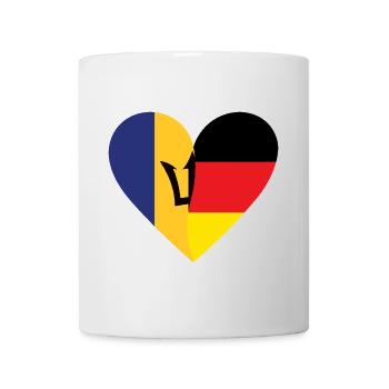 Barbados Germany Heart - Tasse - Weiß - Vorne