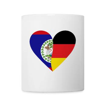 Belize Germany Heart - Tasse - Weiß - Vorne