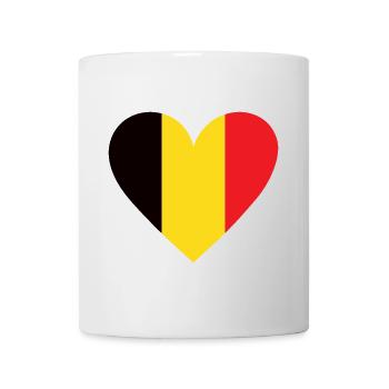 Belgium Heart - Mug - white - Front