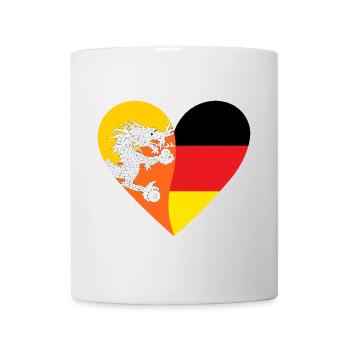 Bhutan GermanyHeart - Mug - white - Front