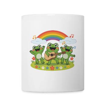 Froggy Band Under the Rainbow - Mug - white - Front