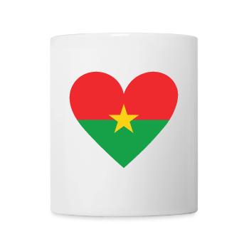 Burkina Faso Heart - Mug - white - Front