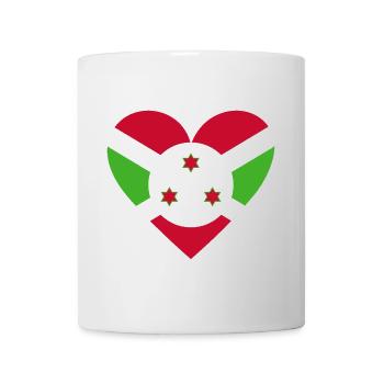 Burundi Heart - Tasse - Weiß - Vorne