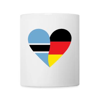 Botswana Germany Heart - Tasse - Weiß - Vorne