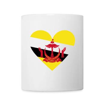Brunei Heart - Tasse - Weiß - Vorne