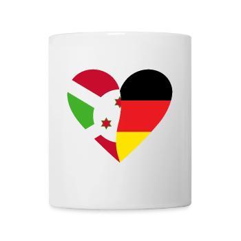 Burundi Germany Heart - Tasse - Weiß - Vorne