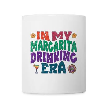 À l’époque où je buvais de la margarita - Mug blanc - blanc - Devant
