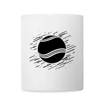 Tennisball Skizze - Tasse - Weiß - Vorne