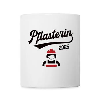 Pflasterin 2025 Beruf Pflasterer Pflasterei Frauen - Tasse - Weiß - Vorne