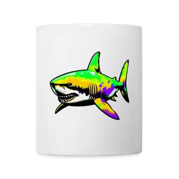 Requin - Mug blanc - blanc - Devant